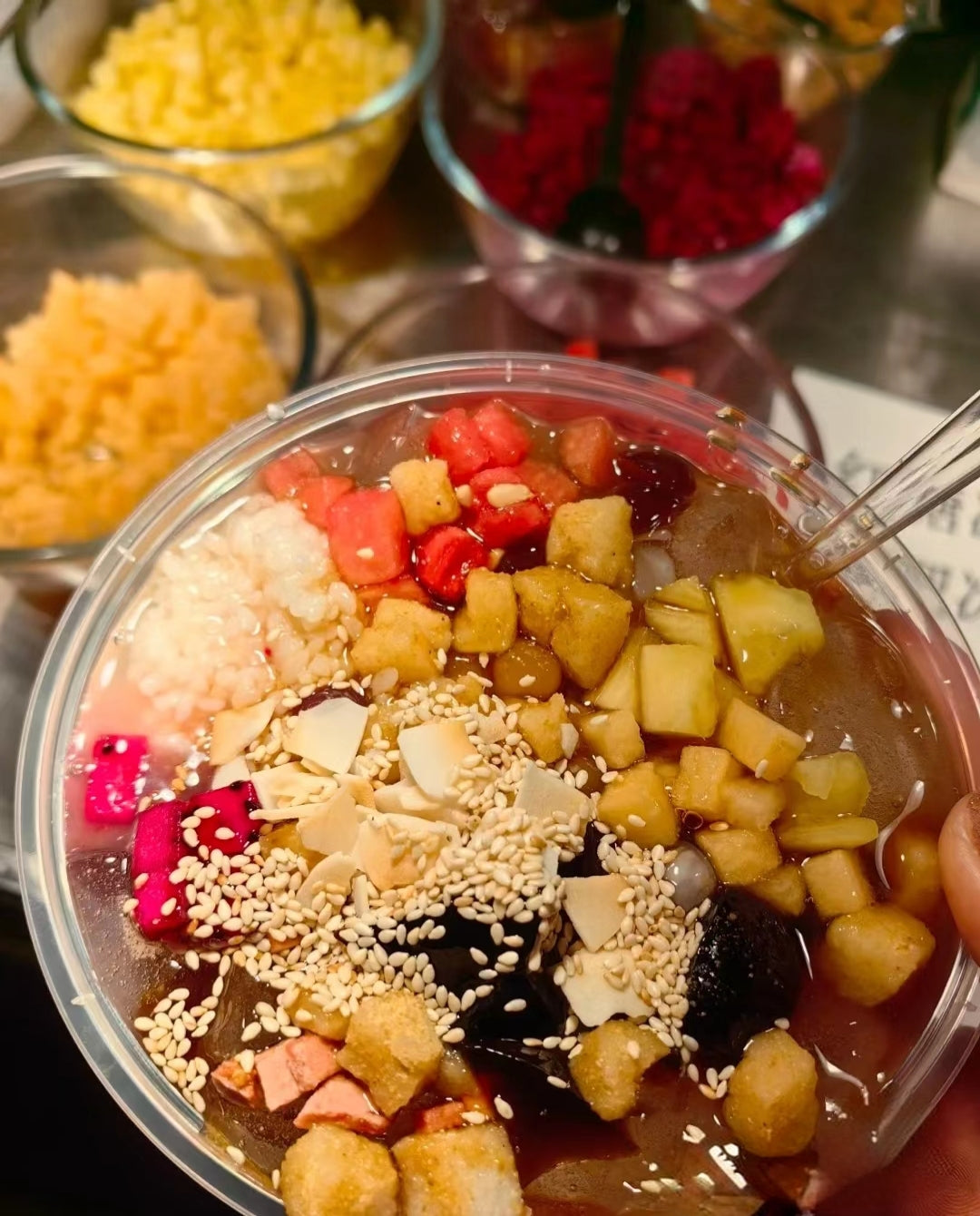 Chinese-style ice powder