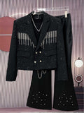 Design inspired tassel chain suit jacket