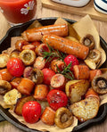 Fried Sausage and Potato Platter