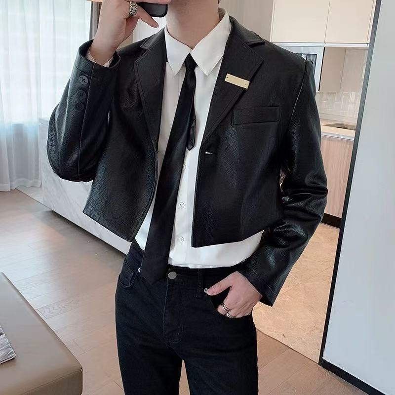 Light luxury leather jacket