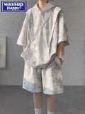 Tie dye short sleeved T-shirt set