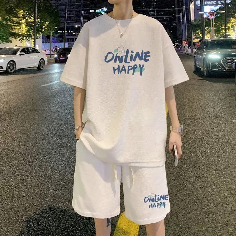 Trendy brand short sleeved T-shirt set