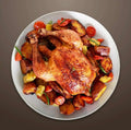Whole roast chicken